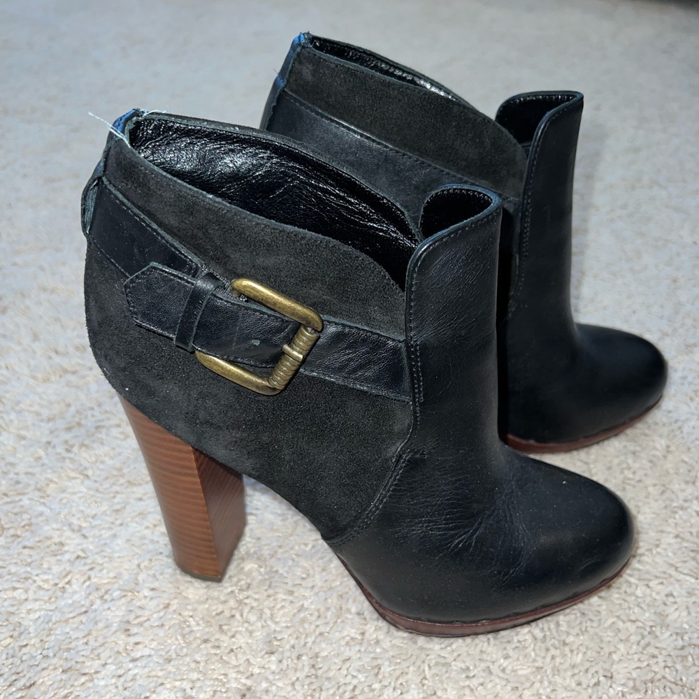 Sam Edelman high heel black ankle boots